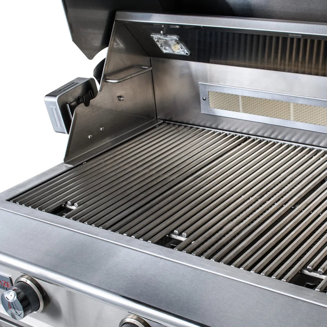 Blaze Professional LUX 34-Inch 3 Burner Built-In Gas Grill With Rear Infrared Burner- BLZ-3PRO-LP/NG