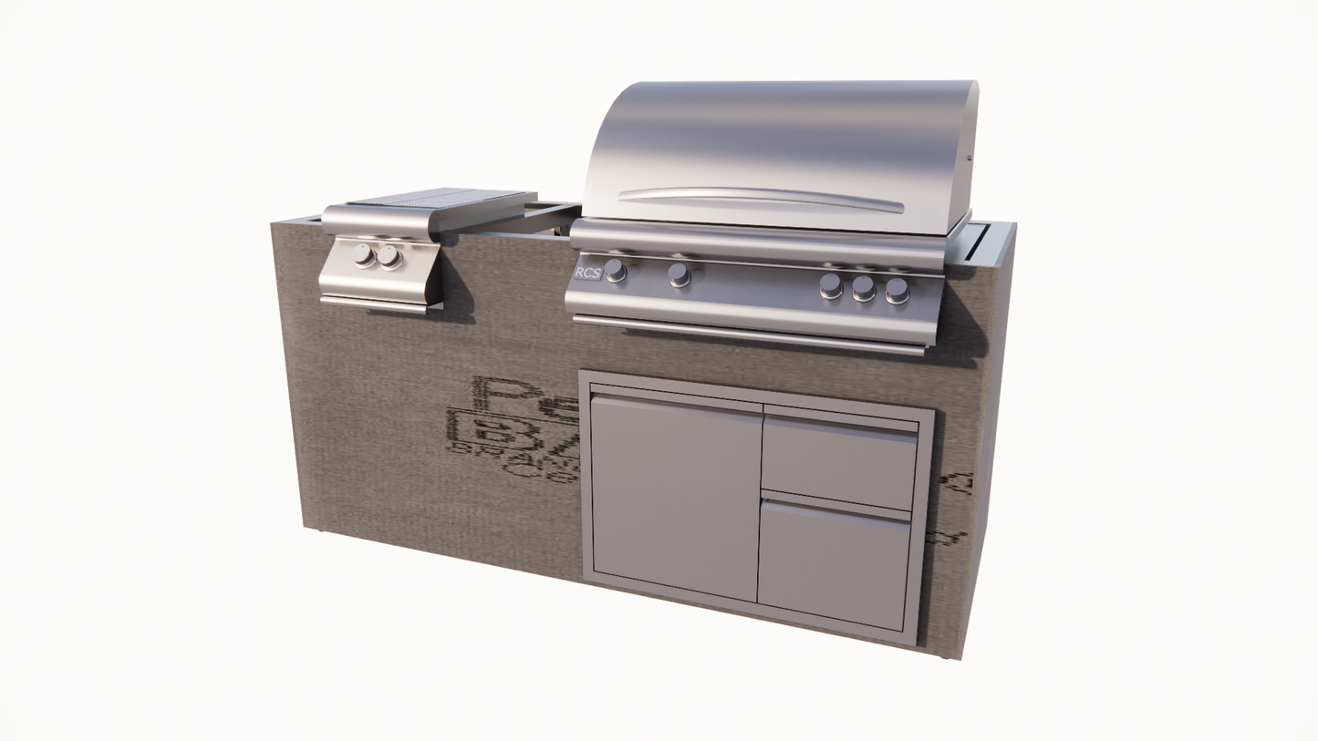 6 SERIES 6 Ft Outdoor Kitchen Island - 6.0RCSC