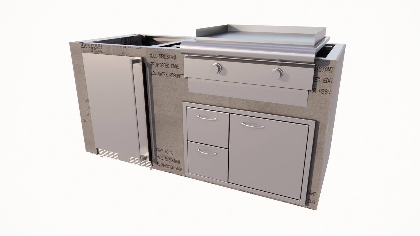 6 SERIES 6 Ft Outdoor Kitchen Island - 6.2BLZB
