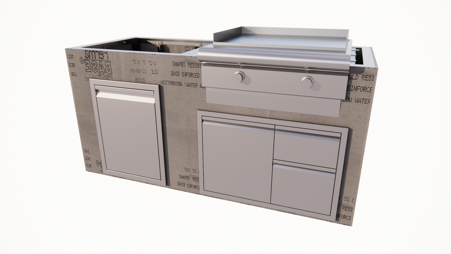 6 SERIES 6 Ft Outdoor Kitchen Island - 6.3RCSA