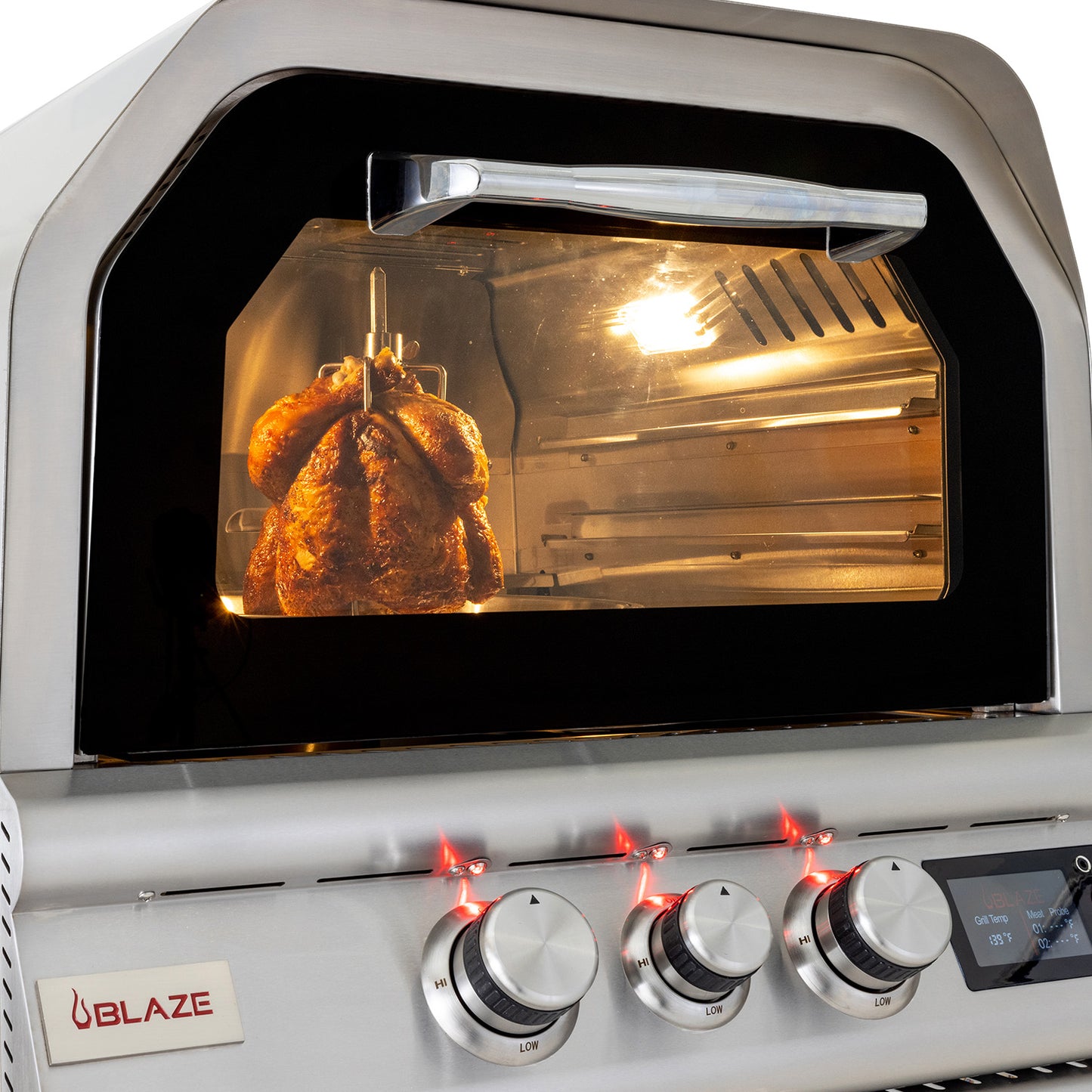 Blaze 26-Inch Gas Outdoor Pizza Oven With Rotisserie - BLZ-26-PZOVN-LP/NG