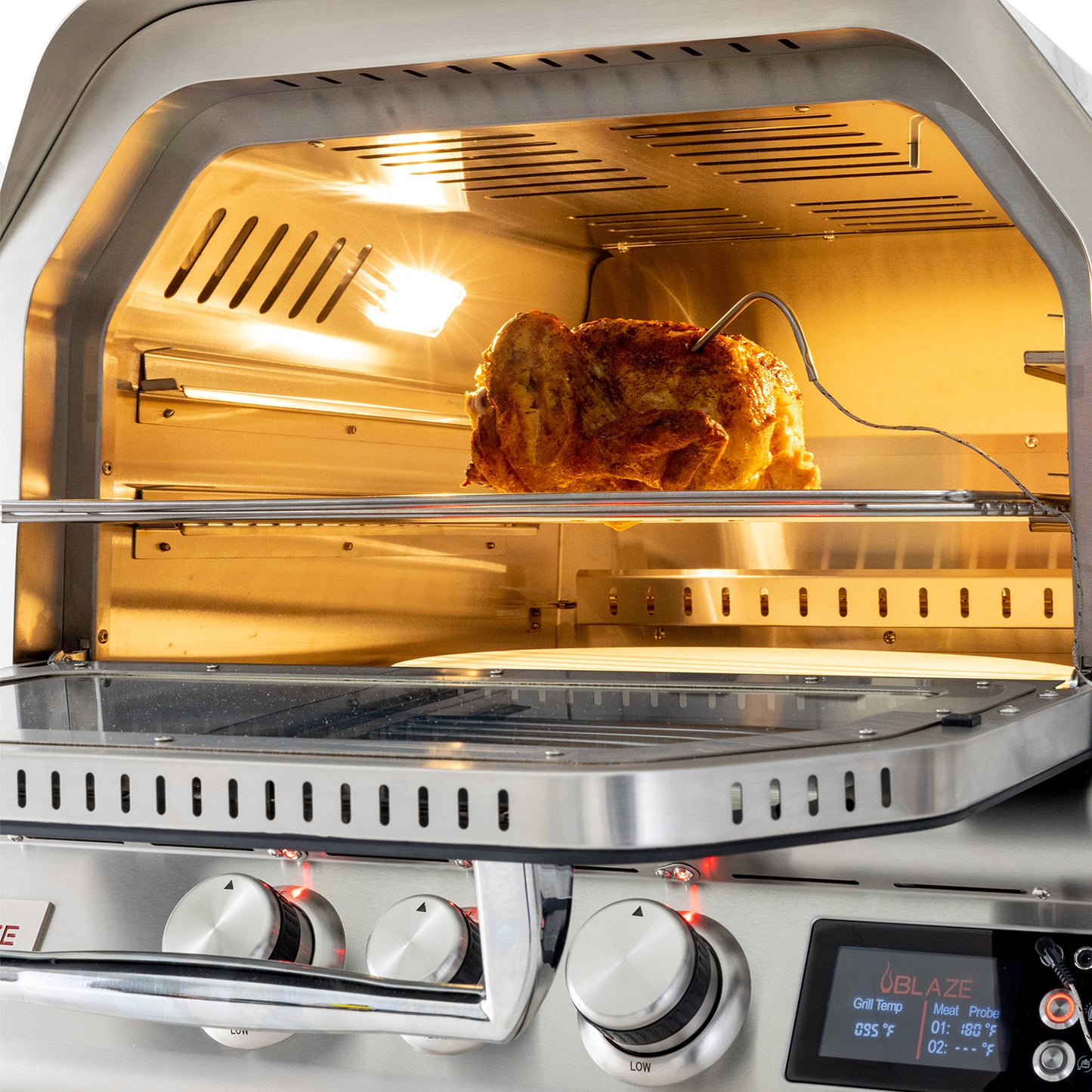 Blaze 26-Inch Gas Outdoor Pizza Oven With Rotisserie - BLZ-26-PZOVN-LP/NG
