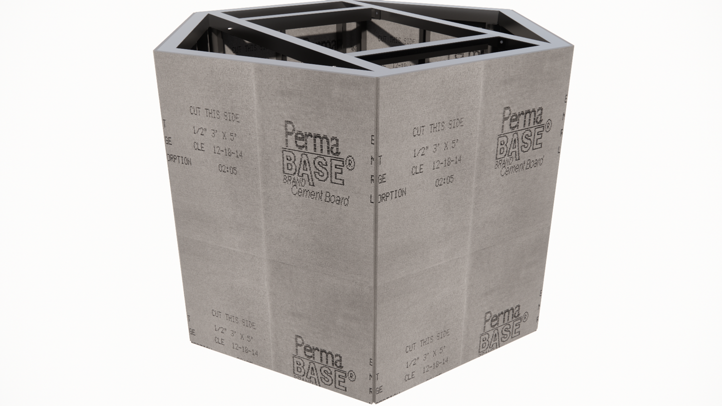 Hexagonal Table Base Cabinet (HTBC)