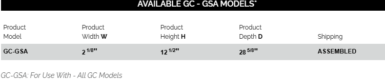 Grill Cabinet Support Arms (GSA)