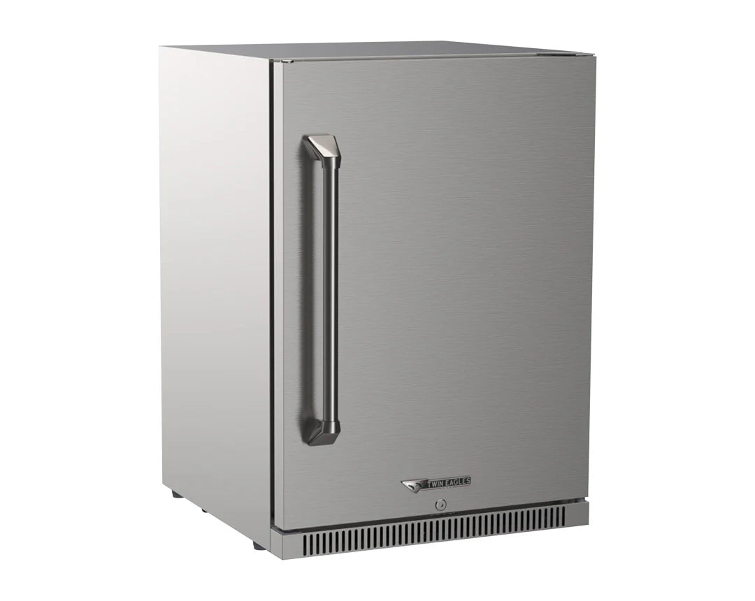 24" Twin Eagles Outdoor Refrigerator with Lock (Right Hinge)- TE24F