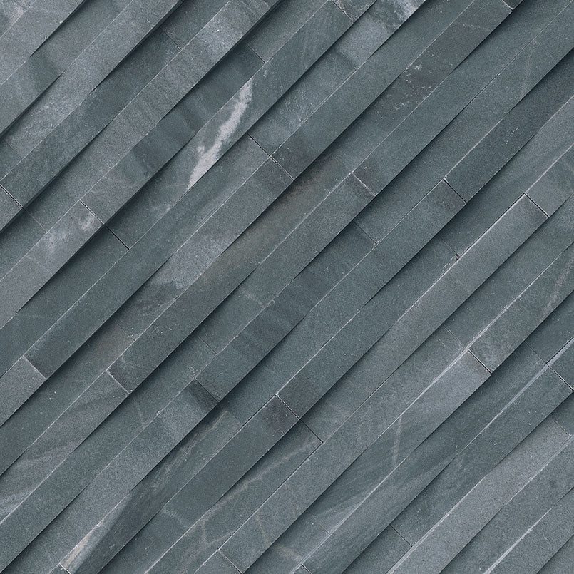 Cosmic Black 3d Wave Stacked Stone