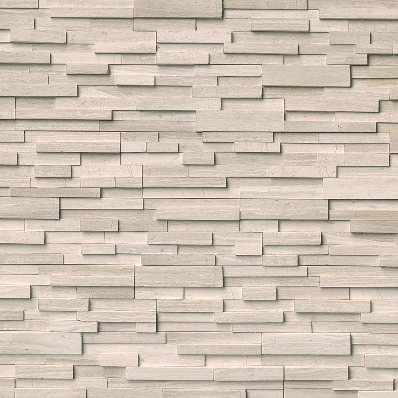 White Oak 3d Stacked Stone
