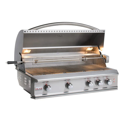 Blaze Professional 44-Inch 4 Burner Built-In Gas Grill With Rear Infrared Burner-BLZ-4PRO-LP/NG