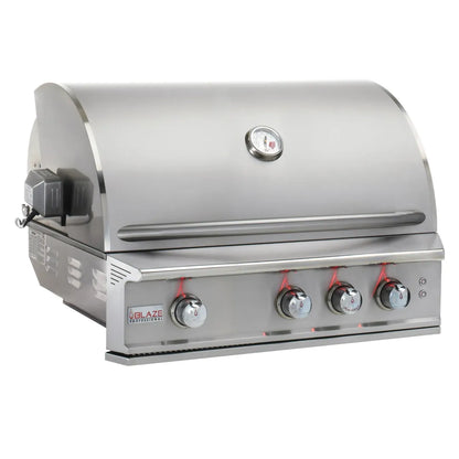 Blaze Professional LUX 34-Inch 3 Burner Built-In Gas Grill With Rear Infrared Burner- BLZ-3PRO-LP/NG