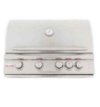 Blaze 32-Inch 4-Burner LTE Gas Grill with Rear Burner and Built-in Lighting System - BLZ-4LTE2-LP/NG
