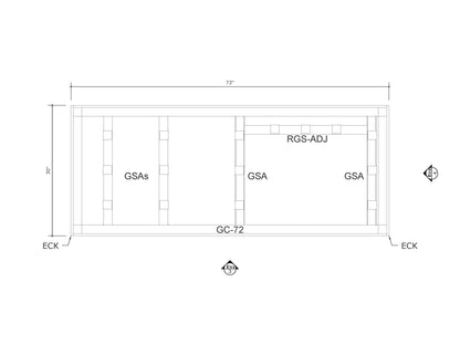 6 SERIES 6 Ft Outdoor Kitchen Island - 6.1RCSA