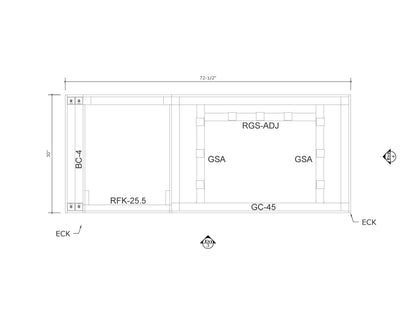 6 SERIES 6 Ft Outdoor Kitchen Island - 6.2BLZB