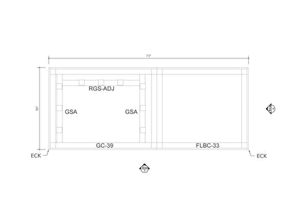 6 SERIES 6 Ft Outdoor Kitchen Island - 6.3BLZB