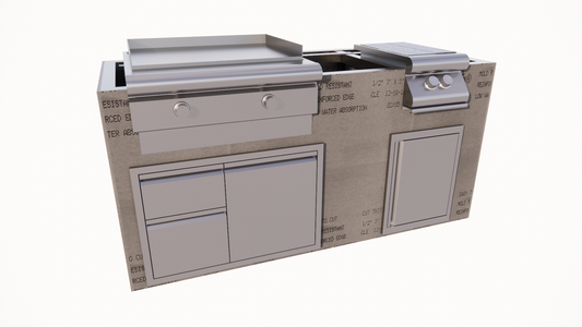 6 SERIES 6 Ft Outdoor Kitchen Island - 6.1RCSB