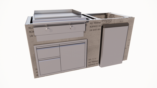 6 SERIES 6 Ft Outdoor Kitchen Island - 6.2RCSB