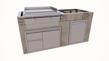 6 SERIES 6 Ft Outdoor Kitchen Island - 6.3RCSB