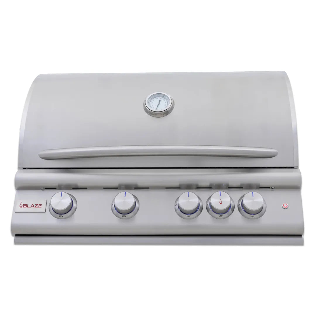 Blaze 32-Inch 4-Burner Premium LTE+ Gas Grill with Rear Burner and Built-in Lighting System - BLZ-4LTE3-LP/NG