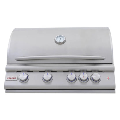 Blaze 32-Inch 4-Burner Premium LTE+ Gas Grill with Rear Burner and Built-in Lighting System - BLZ-4LTE3-LP/NG