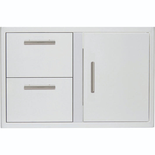Blaze 32-Inch Access Door & Double Drawer Combo - BLZ-DDC-R-LTSC