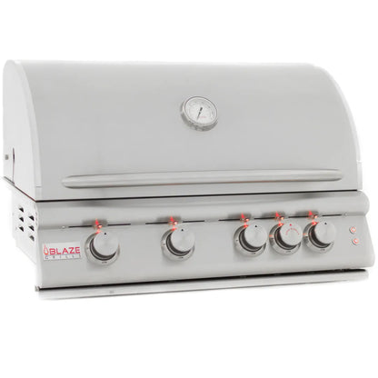 Blaze 32-Inch 4-Burner LTE Gas Grill with Rear Burner and Built-in Lighting System - BLZ-4LTE2-LP/NG