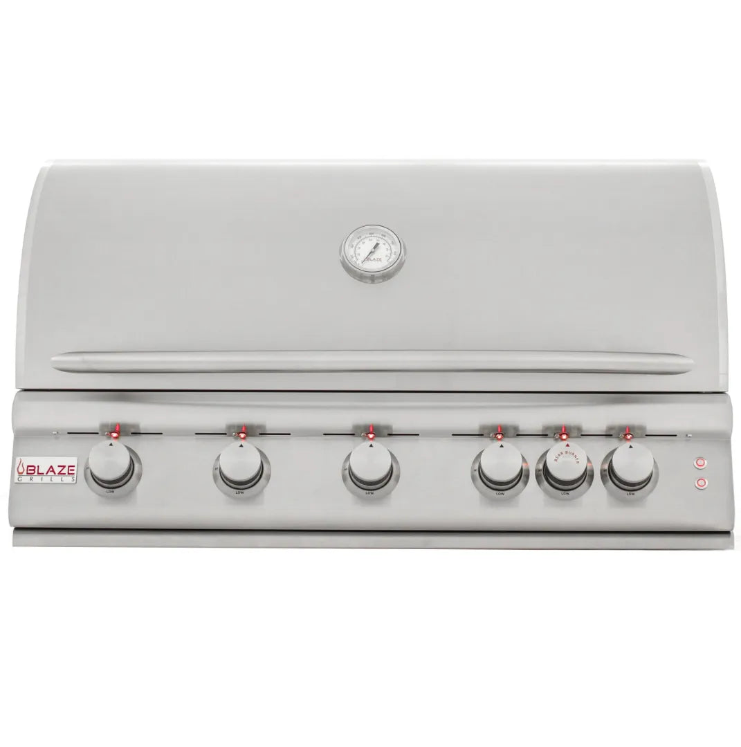 Blaze 40-Inch 5-Burner LTE Gas Grill with Rear Burner and Built-in Lighting System - BLZ-5LTE2-LP/NG