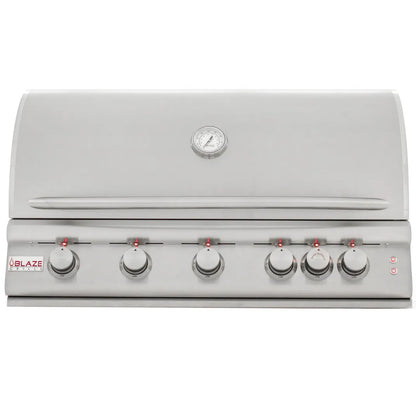 Blaze 40-Inch 5-Burner LTE Gas Grill with Rear Burner and Built-in Lighting System - BLZ-5LTE2-LP/NG