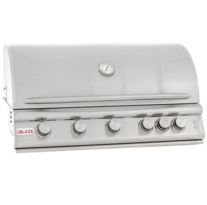 Blaze 40-Inch 5-Burner LTE Gas Grill with Rear Burner and Built-in Lighting System - BLZ-5LTE2-LP/NG