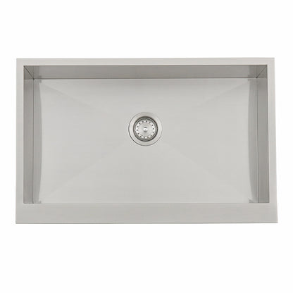 RCS 32" Outdoor Rated Farmhouse Sink w/Faucet & Grate- RSNK3A