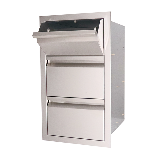 Valiant Series Double Drawer w/ Paper Towel Drawer Combo- VTHC1