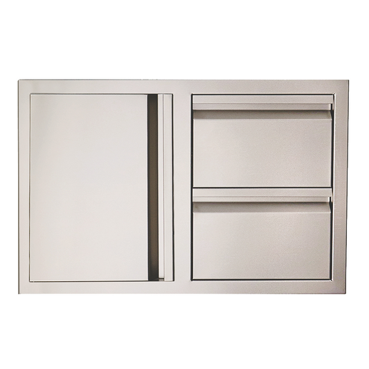 Valiant Double Drawer & Door Combo-Soft Close- VDC1SC