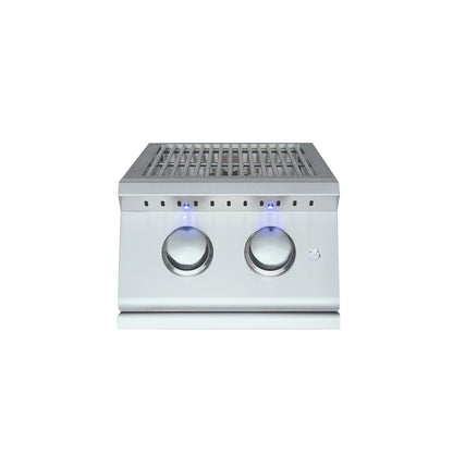 Premier Double Side Burner W/Blue LED Lights- RJCSSBL
