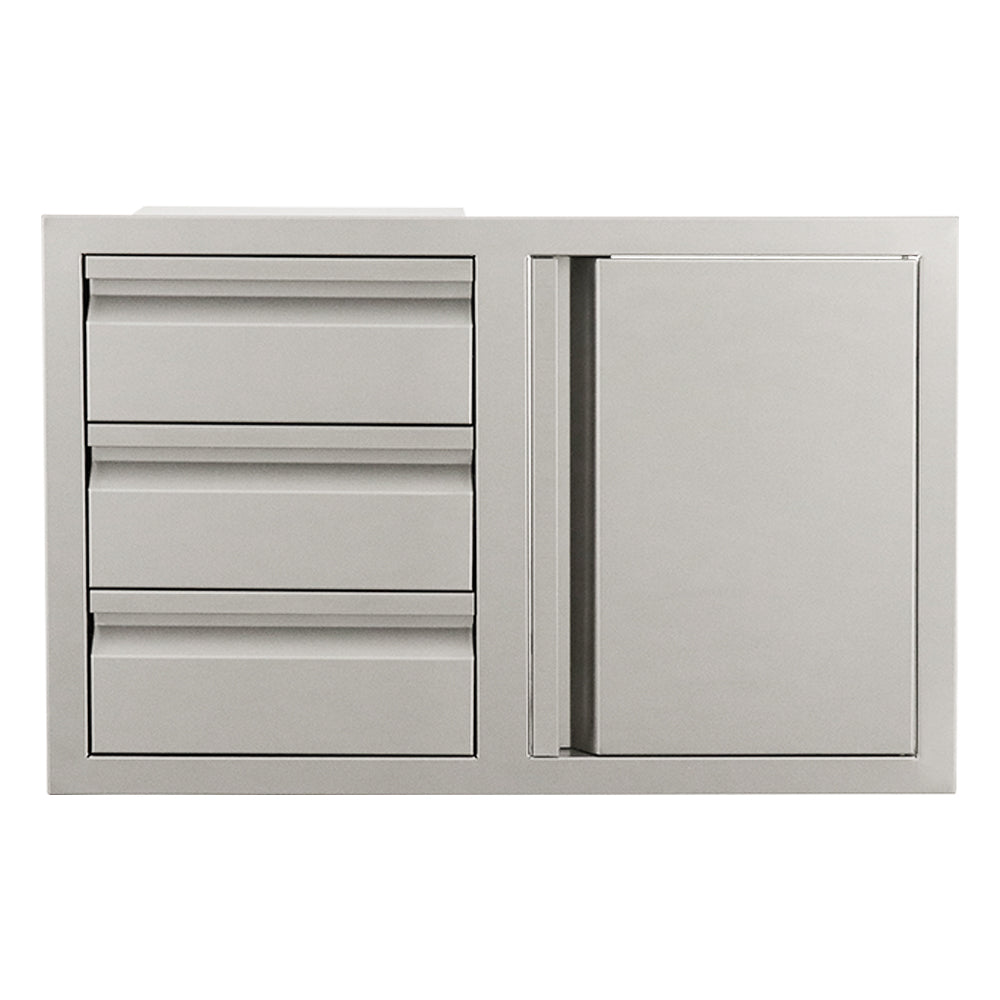 The Valiant Series Triple Drawer w/ Door Combo Soft Close- VDC2SC