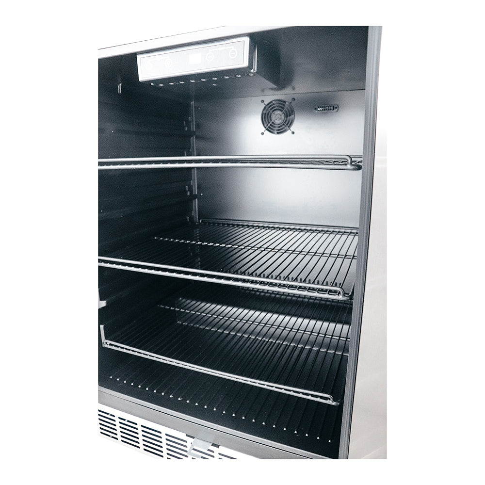 RCS Glass Door Refrigerator W/Lock-  REFR2B