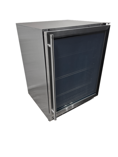 RCS Glass Door Refrigerator W/Lock-  REFR2B