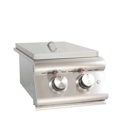 Blaze Built-In Premium LTE Double Side Burner with Lights - BLZ-SB2LTE-LP/NG