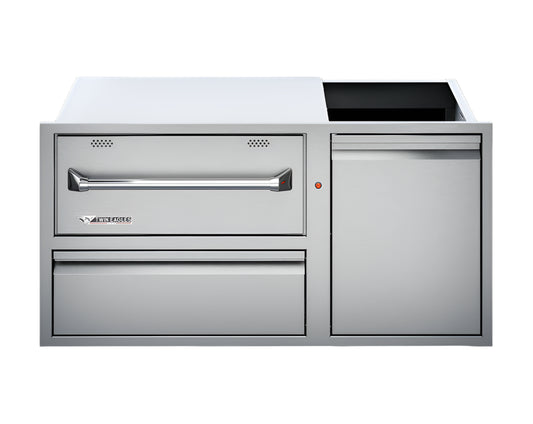 42" Twin Eagles Warming Drawer Combo, Storage Drawer & Single Door w/ Tank Slide Kit- TEWD42C-C