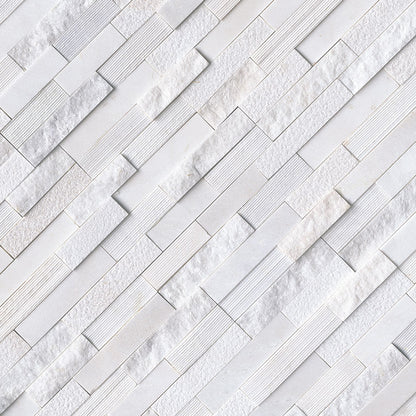 Arctic White Multi Finish Stacked Stone