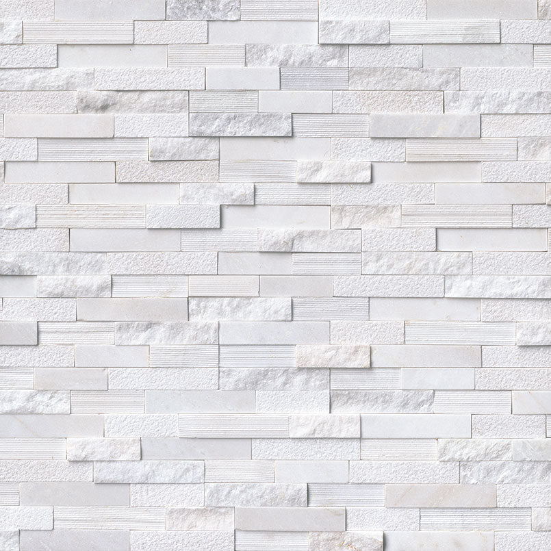 Arctic White Multi Finish Stacked Stone