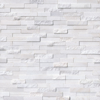 Arctic White Multi Finish Stacked Stone