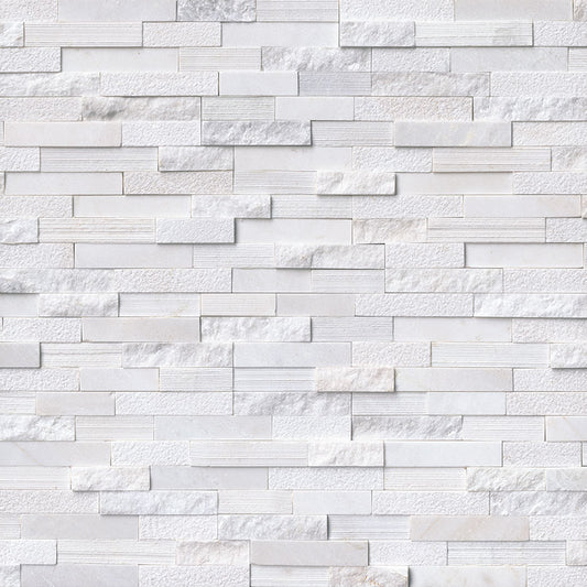 Arctic White Multi Finish Stacked Stone