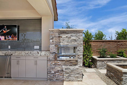 Silver Travertine Stacked Stone