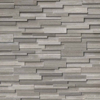 Gray Oak 3d Stacked Stone