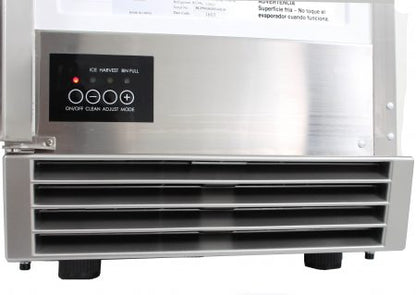 Blaze 50 Lb. 15-Inch Outdoor Ice Maker with Gravity Drain - BLZ-ICEMKR-50GR