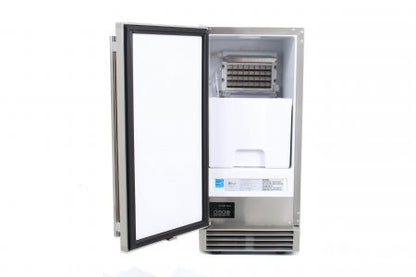 Blaze 50 Lb. 15-Inch Outdoor Ice Maker with Gravity Drain - BLZ-ICEMKR-50GR