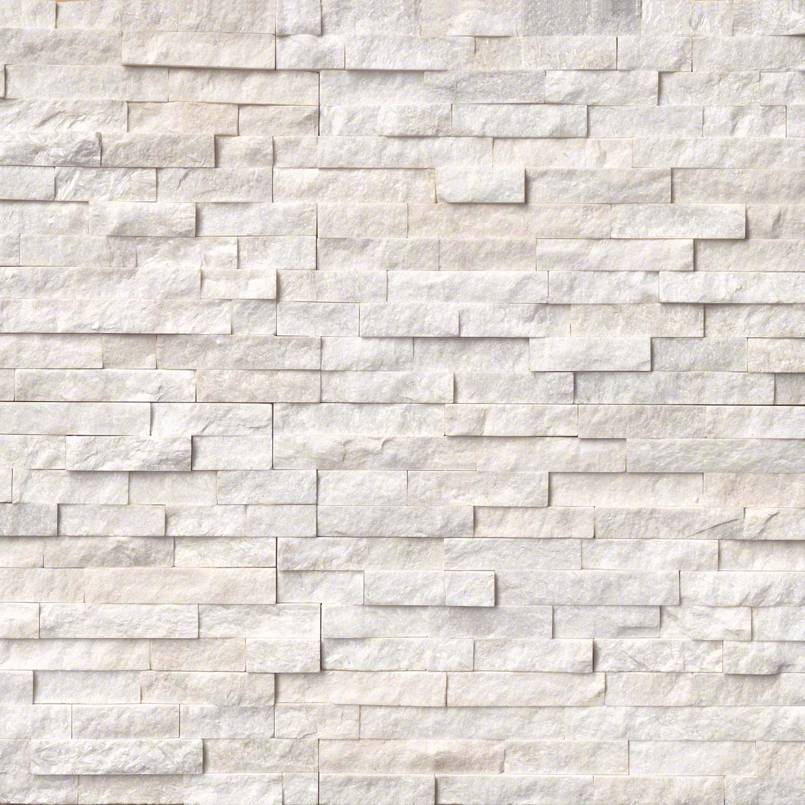 Arctic White Stacked Stone