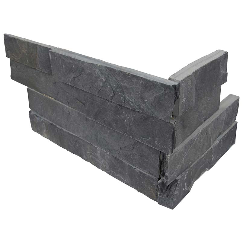 Premium Black Stacked Stone