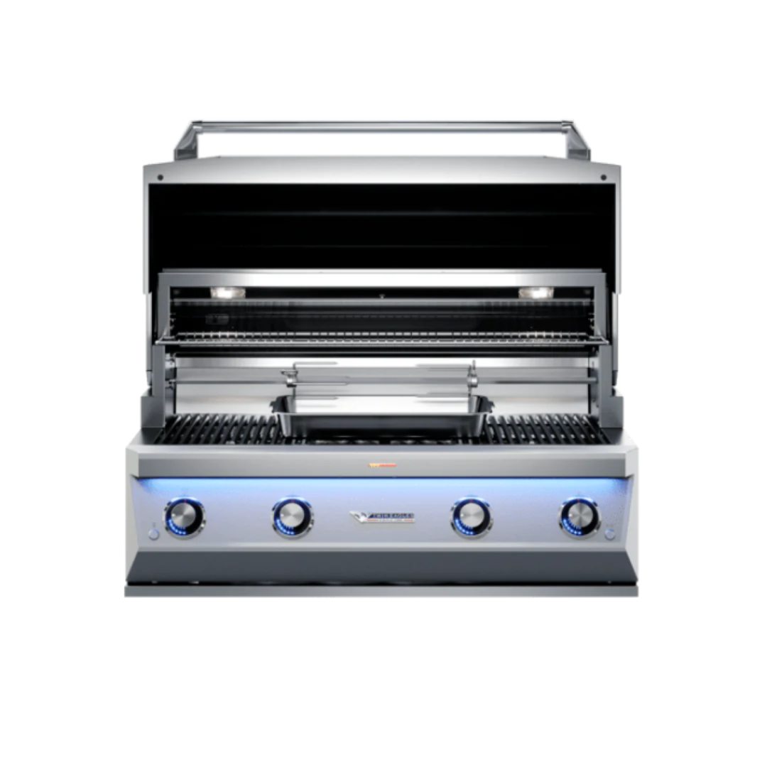 42" EAGLE ONE Super Premium Gas Grill with Black Glass Infrared Rotis Burner and Sear Zone- TE1BQ42RS