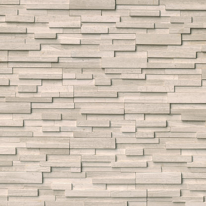 White Oak 3d Stacked Stone
